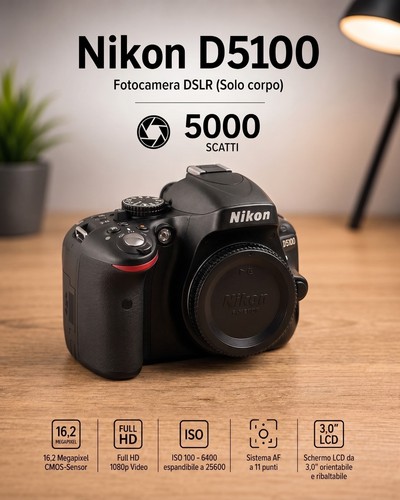 Nikon d5100 dslr reflex - nikon, 16