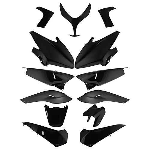 Kit carene complete - nero, opaco
