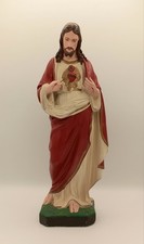 Antica Statua In Gesso Sacro