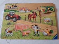 Gioco didattico in legno ad incastro puzzle ravensburger in perfette condizioni