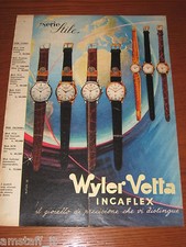 *249=WYLER VETTA OROLOGIO=ANNI '60=PUBBLICITA'=ADVERTISING=WERBUNG=PUBLICITE=
