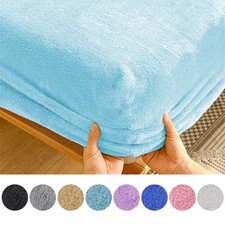 LUSSO LENZUOLO COMPLETO IN PILE ORSACCHIOTTO 30 cm LENZUOLA MATRIMONIALE EXTRA PROFONDA