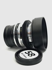 Sony E Helios 44M 58mm f/2 Silver Cine Mod Swirly Bokeh obiettivo cinema attacco E