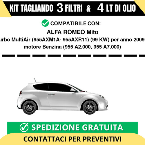 Tagliando per alfa romeo mito - tagliando,