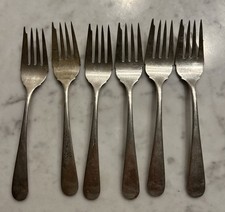 6 vecchie forchette per