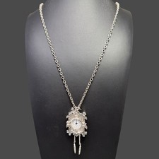 Collana ciondolo orologio a