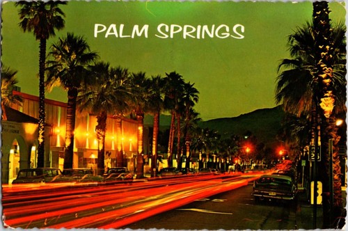 Cartolina palm springs luci - cartolina, ca