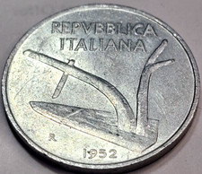 1952 ITALY 10 LIRE KM# 93 US