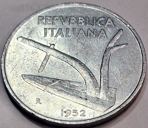 1952 italy lire 93 - 1952, 10