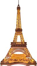 Rolife Torre Eiffel Puzzle in Legno 3D Kit Modellismo Fai da Te con Decorazione Casa LED