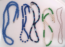 COLLANE 5 PEZZI DONNA MULTICOLORE DONNA AGATA CORALLO PERLE ORAFO.