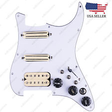 Battipenna precablato per chitarra Hss caricato con interruttori multipli per Strat St Beige01