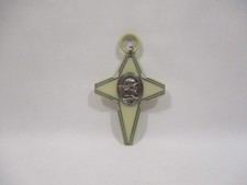 Antique Cross Medallion Holder