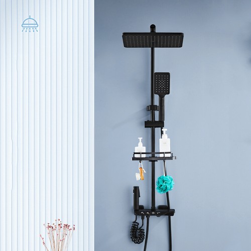 Set rubinetto doccia nero - set,