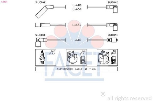 Kit cavi candela daewoo - candela,