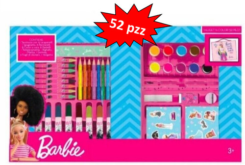 Set valigetta barbie pezzi - barbie, 52