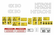 Fiat-Hitachi EX 30 - 2 decalcomanie adesive, kit Completo