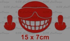 Sticker Divertente Smiley Con