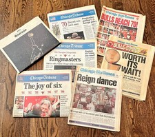 Chicago Bulls Tribune Sun Times 6° campionato 70 vittorie stagione Michael Jordan