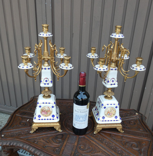 Coppia candelabri vintage - coppia,