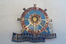 Placca Vespa fiera di Ancona 4 rally internazionale vespistico 1961