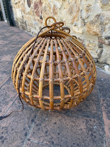 Lampadario vintage bamboo - lampadario,