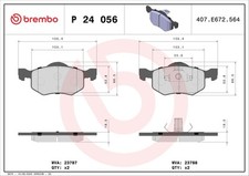 Kit pastiglie freno Brembo P