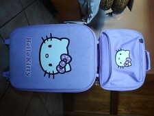 Trolley bagaglio a mano con beautycase Hello Kitty lilla 55x35x25 usato