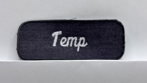 Temp usato ricamato vintage - temp,