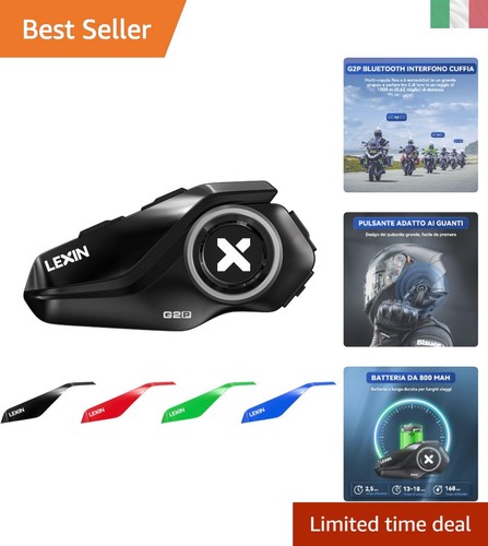 Interfono moto bluetooth lexin - moto,