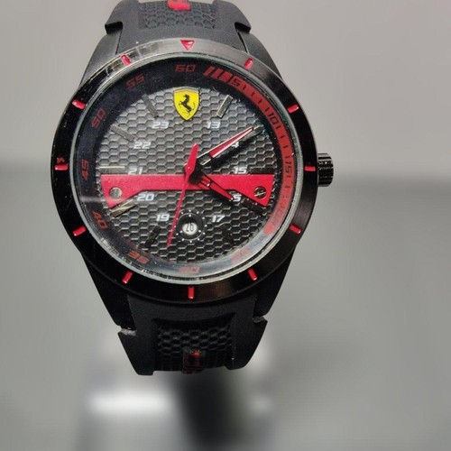 Ferrari chronograph black red - chronograph, black/red
