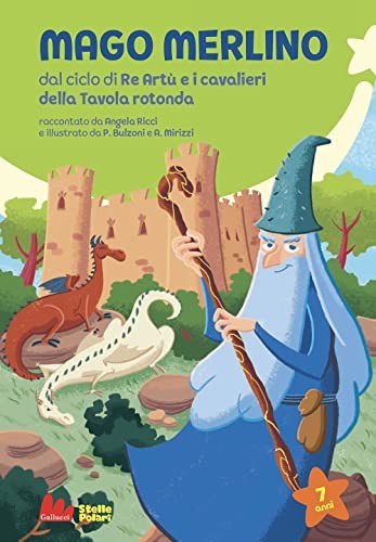 Mago merlino dal ciclo re - mago,