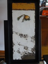 Alessandro REGGIOLI; S.T.; 1996; tecnica mista su tavola; 50 x 20