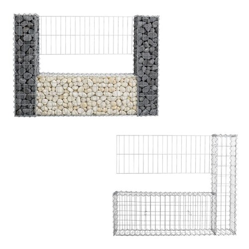 Gabionenwand recinzione gabbie - recinzione,