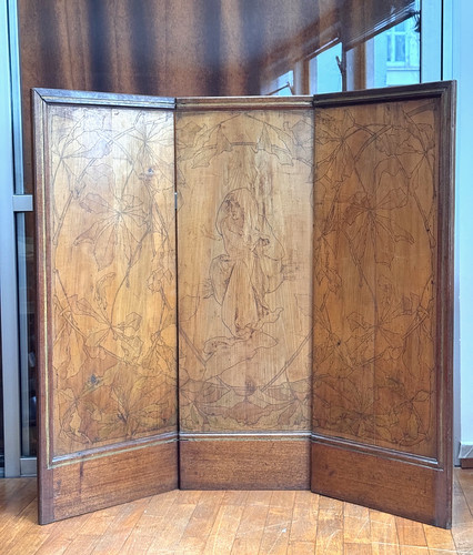 Paravent époque art nouveau - Époque,