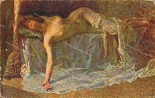 du448 cartolina arte pittore