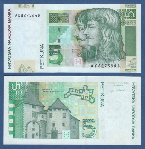 Croazia kune 2001 - 5,