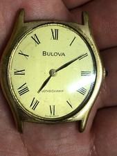 bulova longchamp cassa cromata in giallo