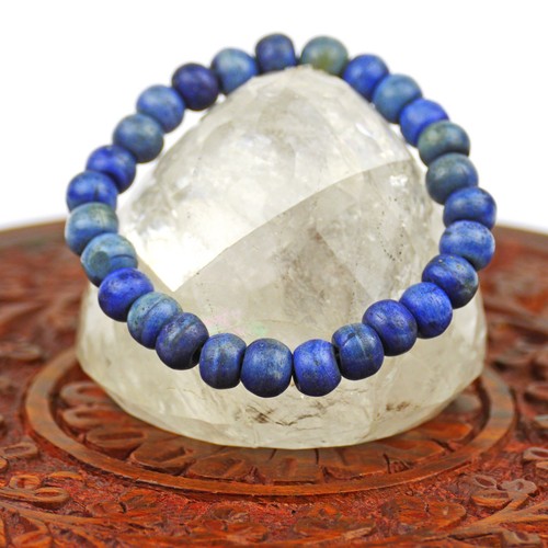 Bracciale blu perle - bracciale, lavanda