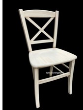 SEDIA IN LEGNO DECAPE' AVORIO