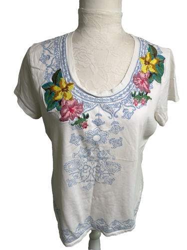 Shirt charter club ricamata - t-shirt,