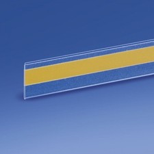 10 Profili porta prezzi adesivi in Pvc trasparente per farmacie -  cm 100x3h