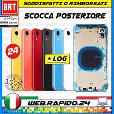BACK COVER SCOCCA POSTERIORE VETRO+FRAME COMPLETA PER APPLE IPHONE XR TELAIO