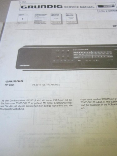 Grundig 630 schemi - grundig,