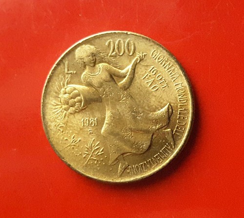 200 lire 1981 fao villa - lire,