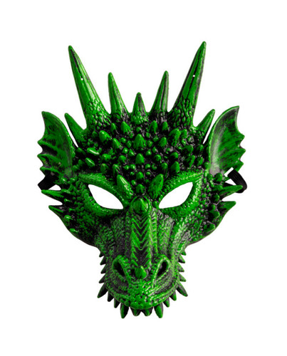 Verde dragon maschera - verde,