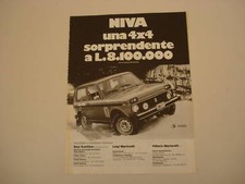 advertising Pubblicità 1981 LADA NIVA 4X4