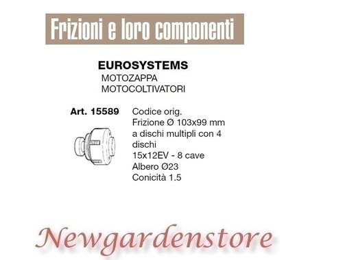 Frizione motozappa