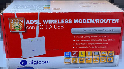 Digicom raw300la5 router adsl - raw300la5,