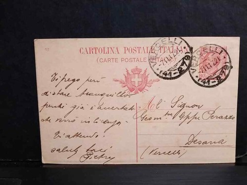 Cartolina postale c - postale, 10